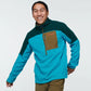 Cotopaxi Abrazo Half-Zip Fleece Jacket - Deep Ocean & Mineral Blue