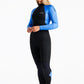 C-Skins Surflite 4:3 Womens GBS Back Zip Steamer - Black/Blue Tie Dye/Black