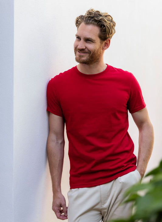 Pelle P Badge Tee - Race Red