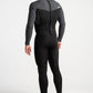 C-Skins Session 3:2 Mens GBS Back Zip Steamer - Black/Charcoal Diamond/Black Diamond