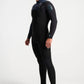 C-Skins Session 4:3 Mens GBS Chest Zip Steamer - Black/Slate Diamond/Black Diamond