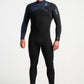 C-Skins Session 4:3 Mens GBS Chest Zip Steamer - Black/Slate Diamond/Black Diamond