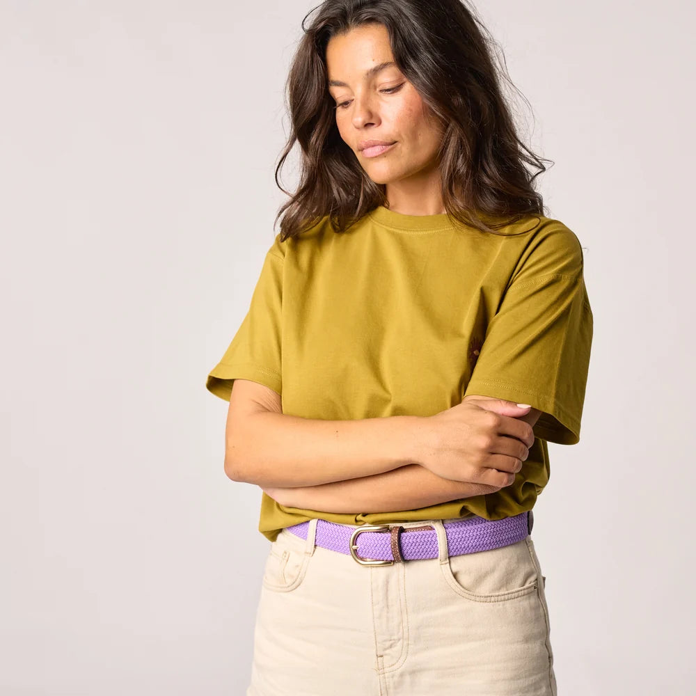 Billy Belt Elastic Woven Belt - Purple