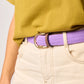 Billy Belt Elastic Woven Belt - Purple