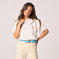 Billy Belt Elastic Woven Belt - Sky Blue