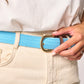 Billy Belt Elastic Woven Belt - Sky Blue
