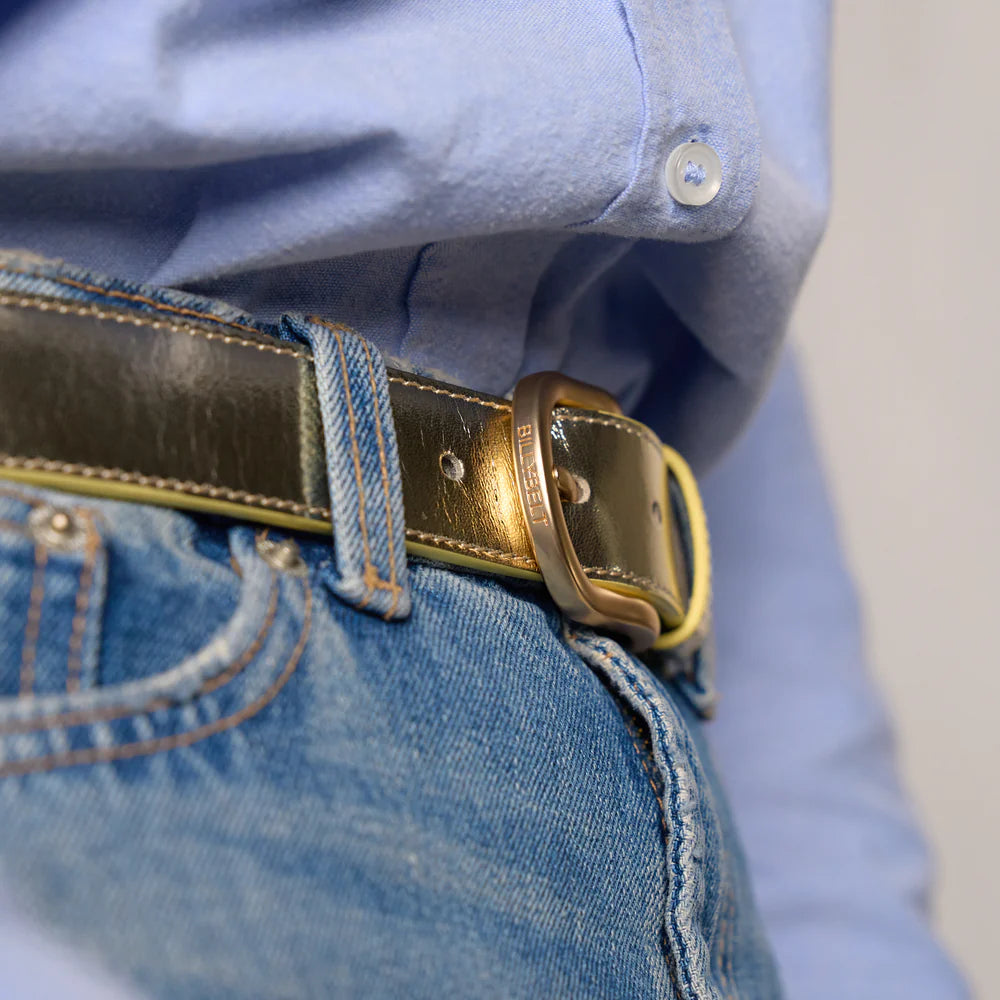 Billy Belt Leather Belt - Gold