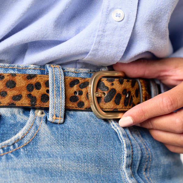 Billy Belt Leather Belt - Leopard