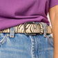 Billy Belt Leather Belt - Zebra