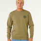 Rip Curl Wettie Icon Crew - Surplus Green