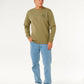 Rip Curl Wettie Icon Crew - Surplus Green
