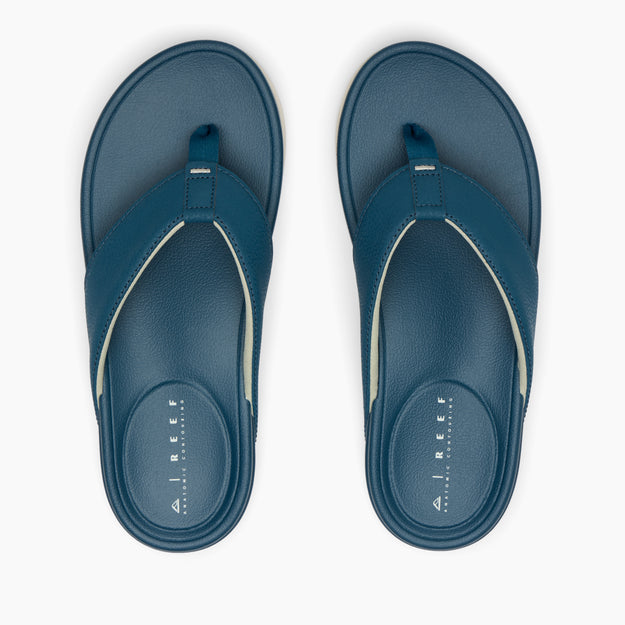 Reef Mens Cushion Bonzer - Deep Sea/White