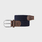 Billy Belt Elastic Woven Belt - Navy