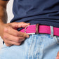 Billy Belt Woven Belt - Fuschia Pink
