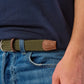 Billy Belt Woven Belt - Green Army
