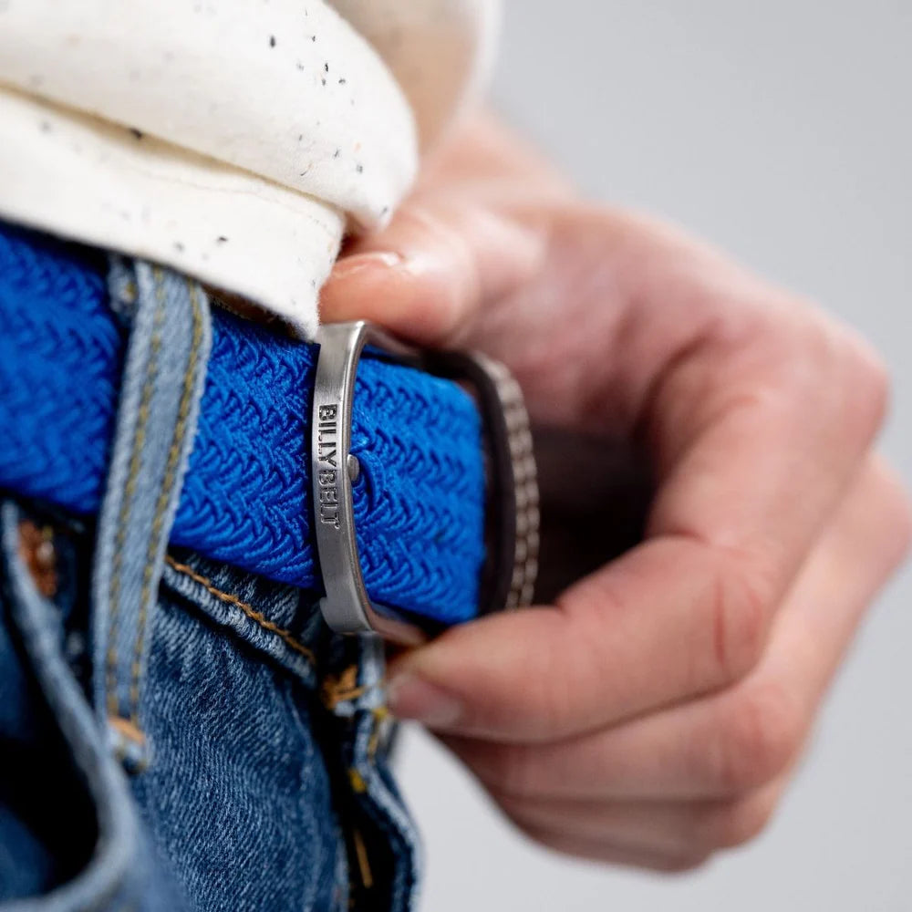 Billy Belt Woven Belt - Greek Blue