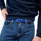 Billy Belt Woven Belt - Greek Blue