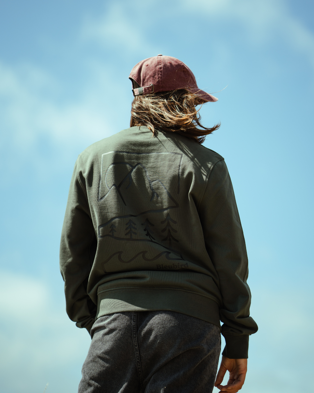 Bleubird Alpine Unisex Crew - Forest