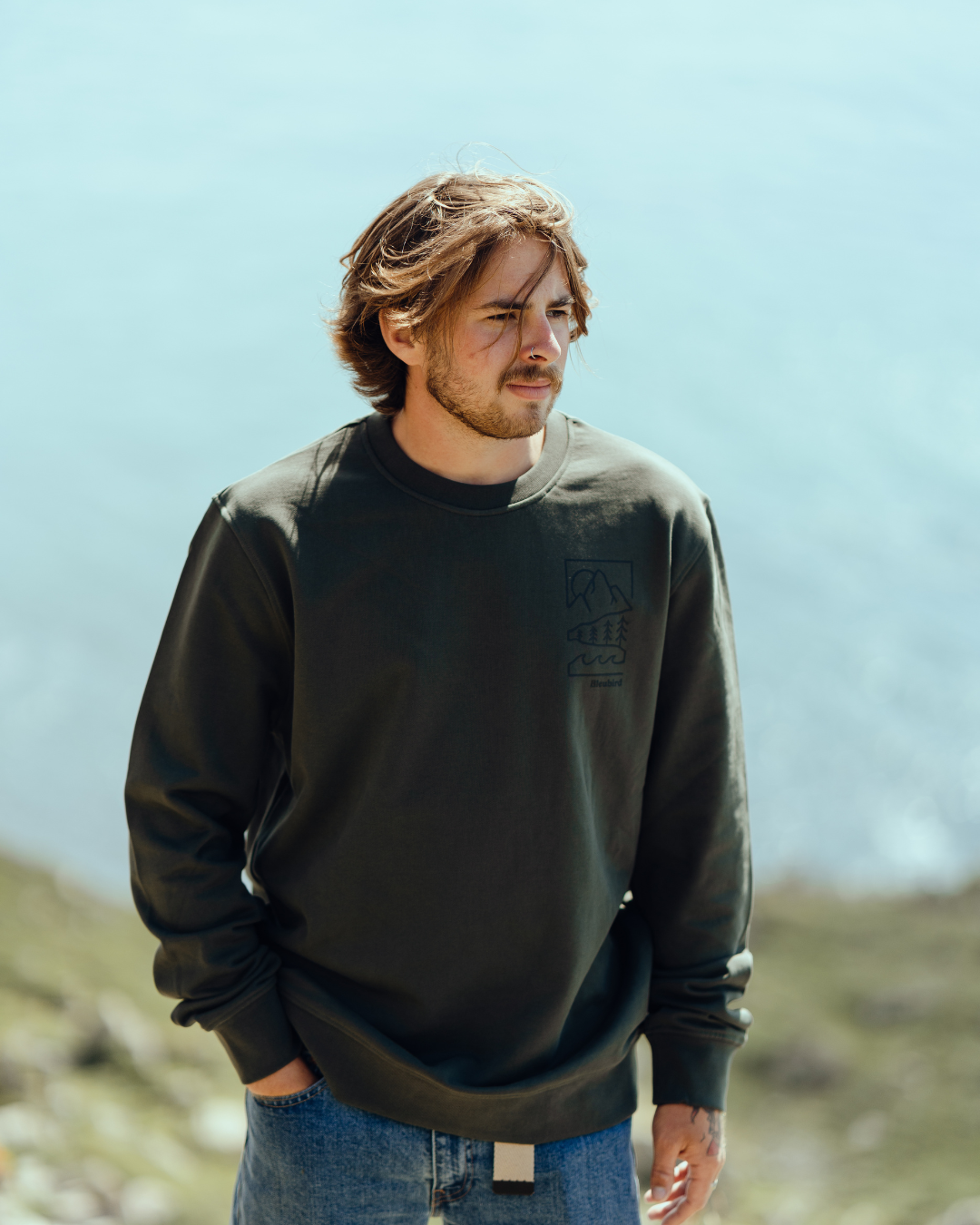 Bleubird Alpine Unisex Crew - Forest