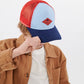 Billy Belt Kids Cotton Trucker Cap - Blue & Red