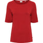 Red Green Cajsa 1/2 Sleeve T-Shirt - Dark Red