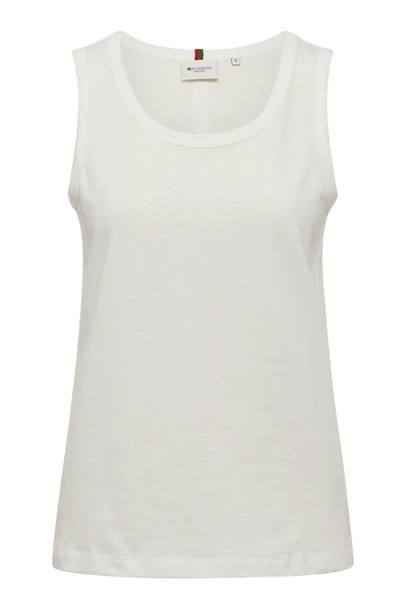 Red Green Christabel Vest - White