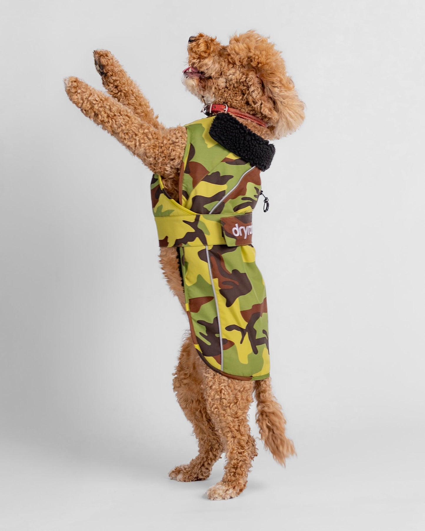 Dryrobe Dog - Green Camouflage/Black