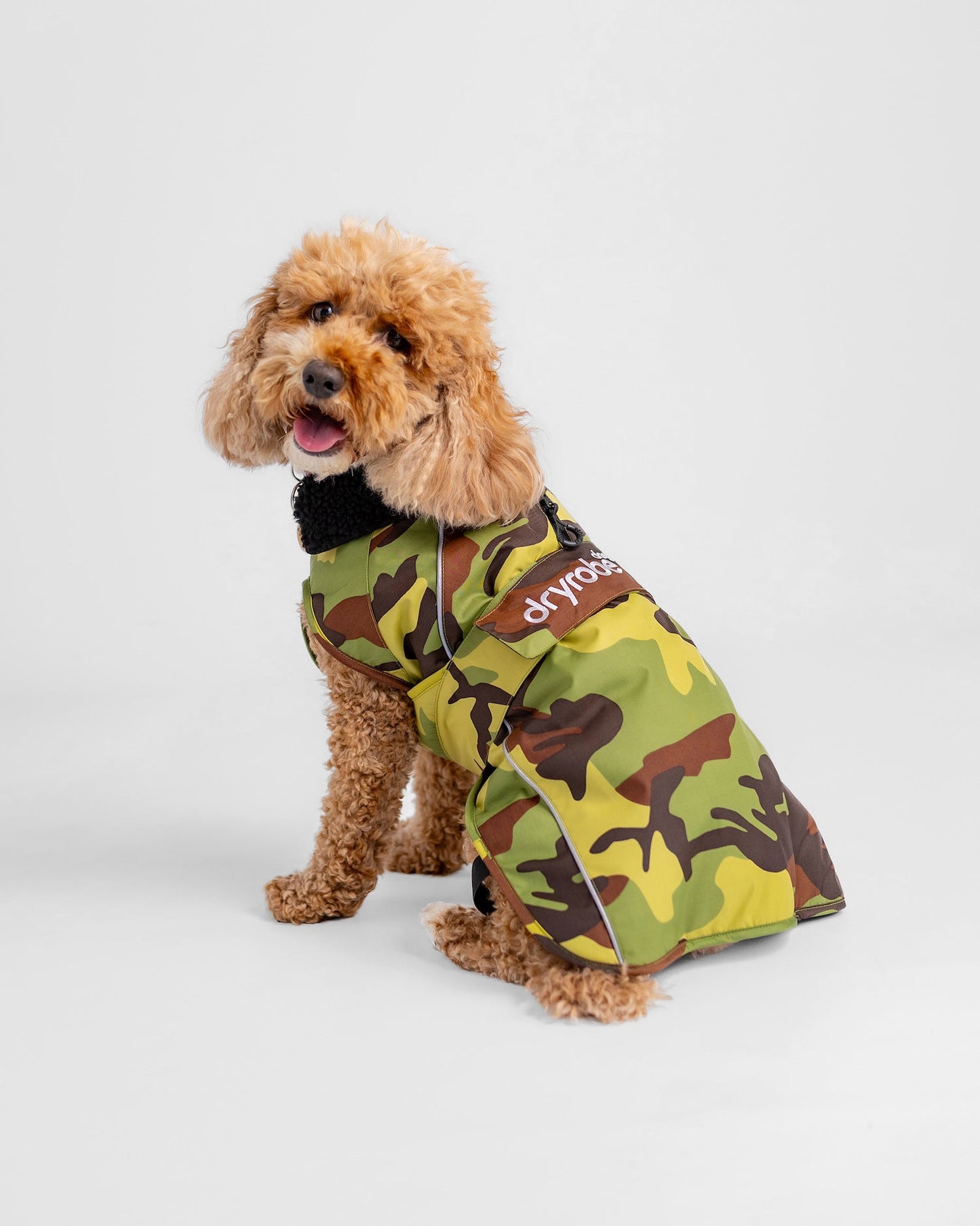 Dryrobe Dog - Green Camouflage/Black