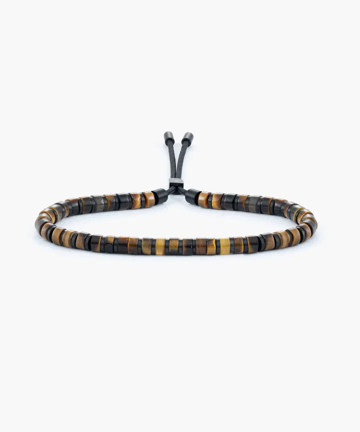 Pig & Hen Brontide 4mm Adjustable - Tiger Eye - Black