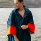 Dryrobe Full-Zip Organic Towel Robe - Deep Sea Blue
