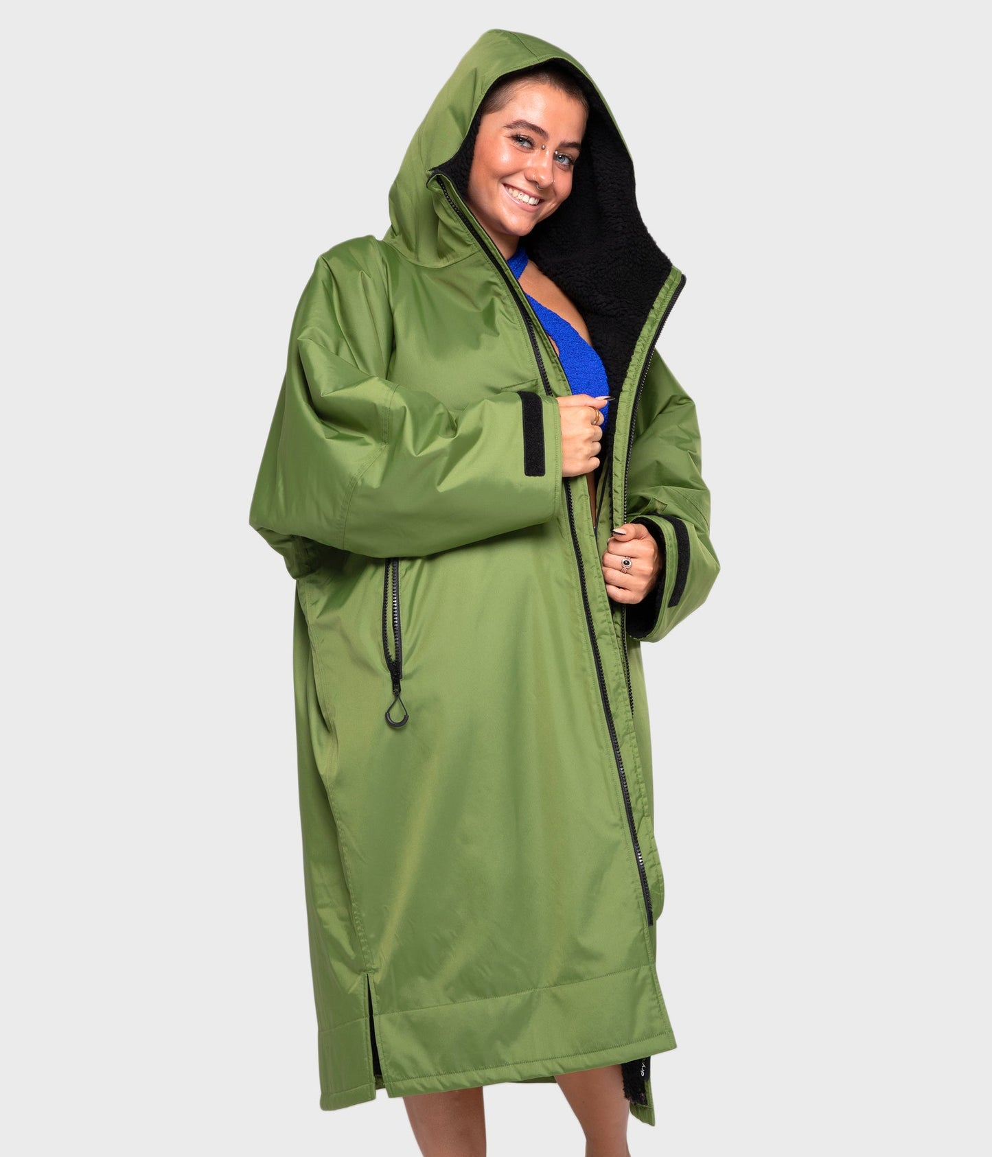 Dryrobe Advance Long Sleeve - Dark Green/Black