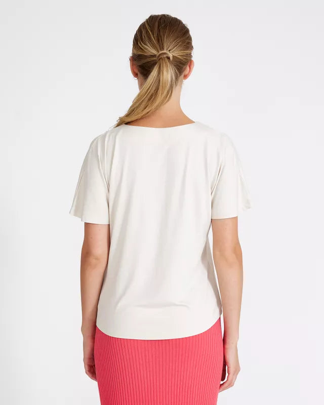 Holebrook Asta V-neck Top - Sand