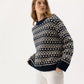 Holebrook Augusta Crew Windproof - Navy/Oyster