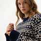Holebrook Augusta Crew Windproof - Navy/Oyster