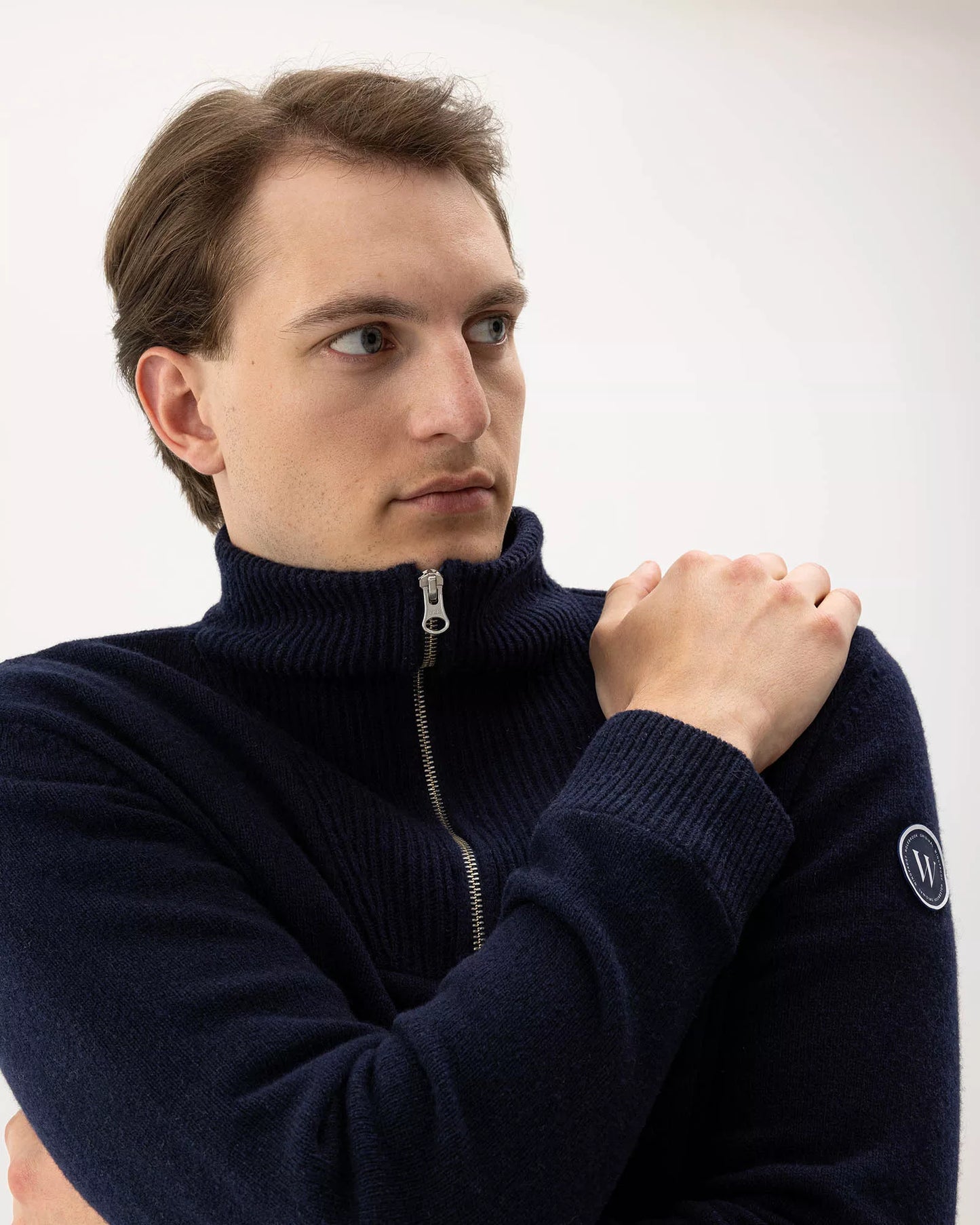 Holebrook Bosse T-Neck Windproof - Navy