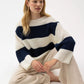 Holebrook Cajsa Sweater - Off White/Navy