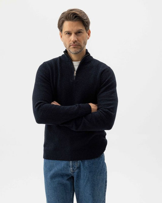 Holebrook Charles T-Neck - Navy Melange