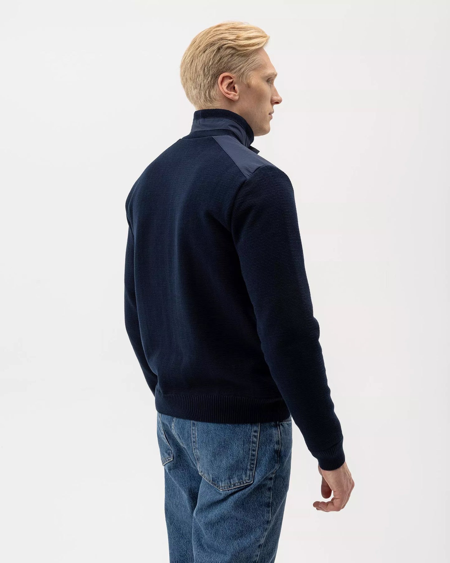 Holebrook Eskil T-Neck Windproof - Navy