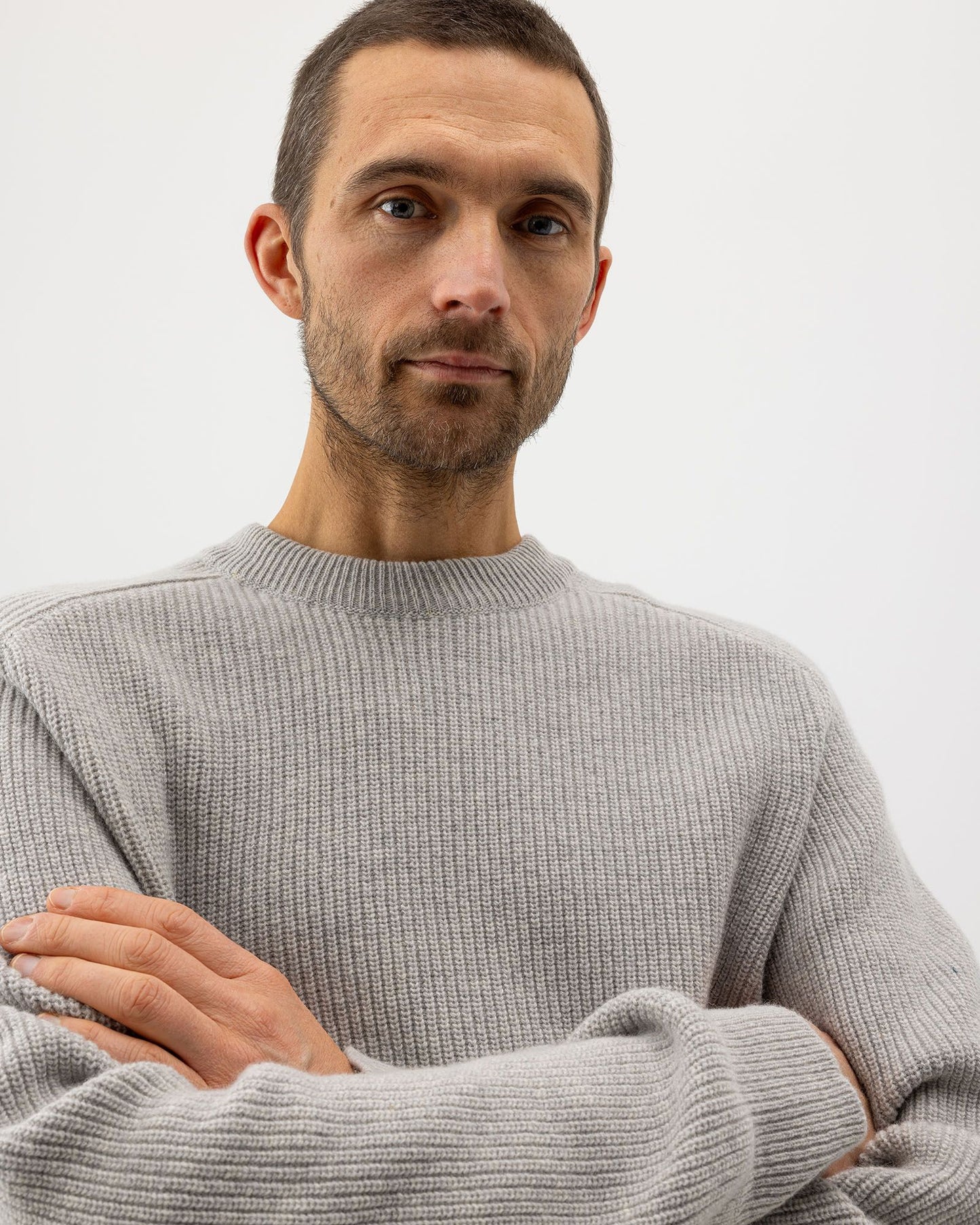 Holebrook Frank Crew - Marble Grey