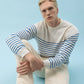 Holebrook Gunnar Crew - Off White/Surf Blue