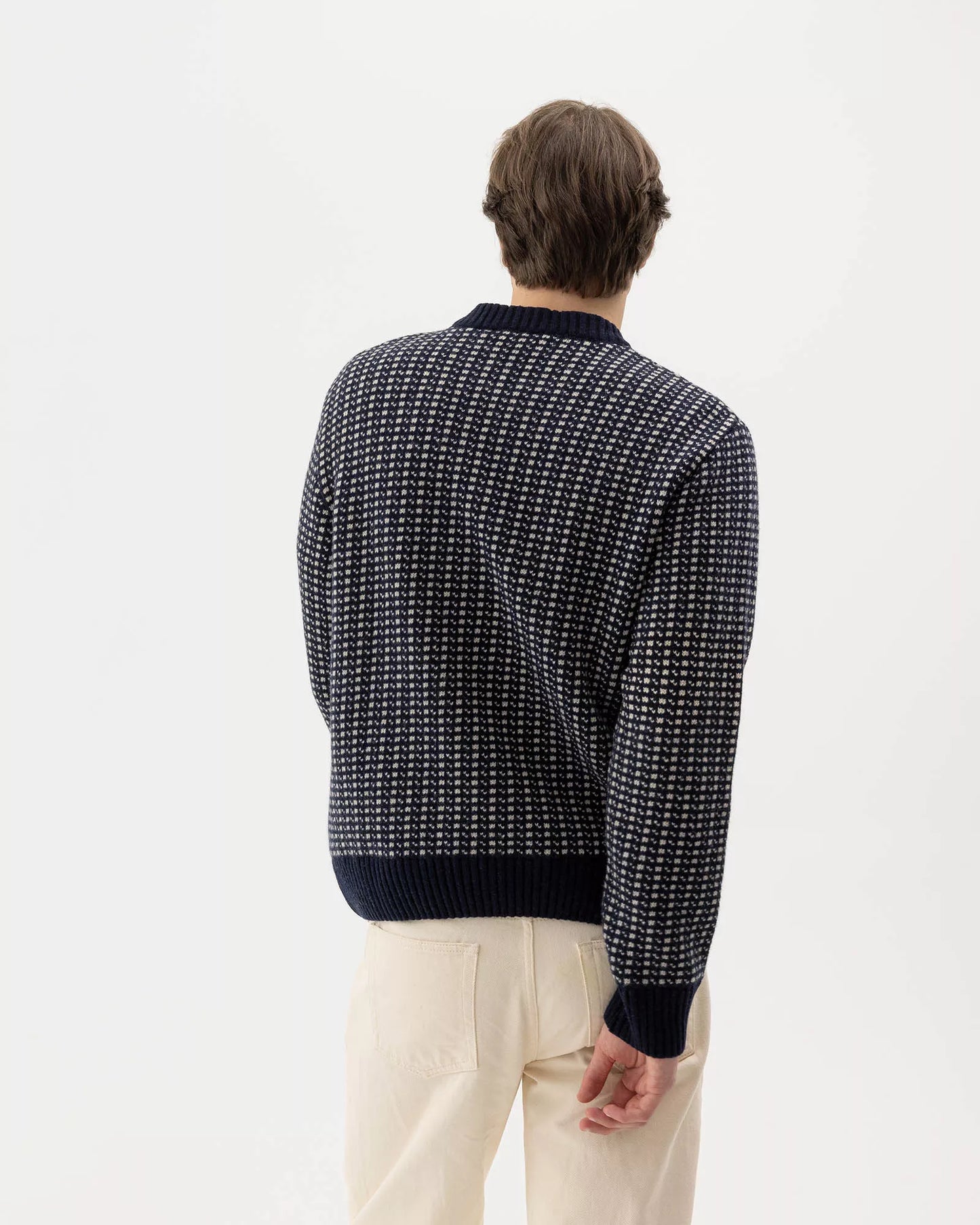 Holebrook Hilmer Crew Windproof - Navy/Sand