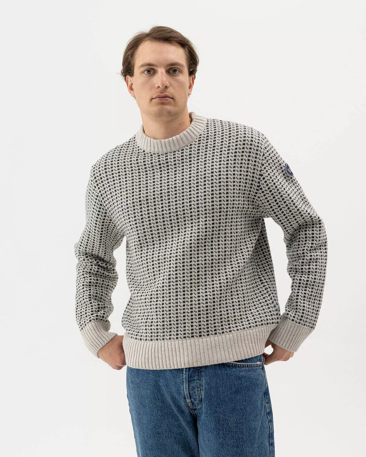 Holebrook Hilmer Crew Windproof - Light Grey Mel./Anthracite Mel.