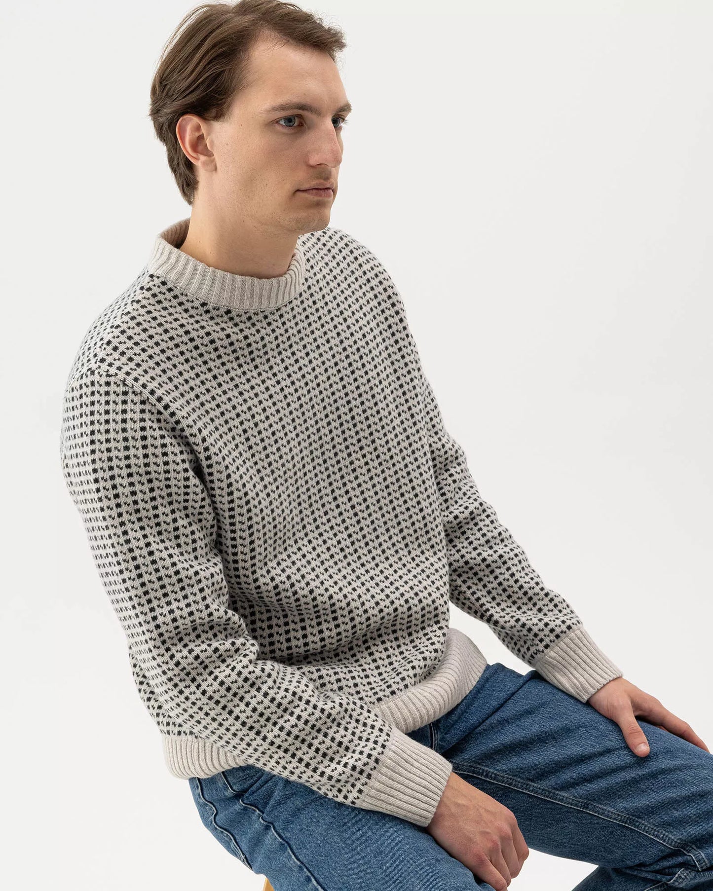 Holebrook Hilmer Crew Windproof - Light Grey Mel./Anthracite Mel.