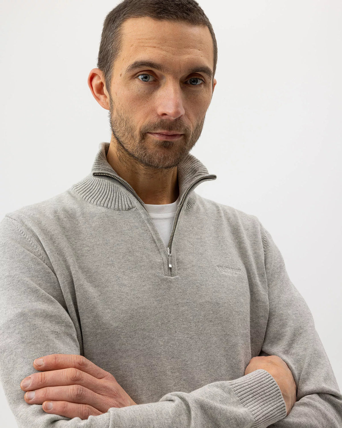 Holebrook Holger T-neck - Light Grey Mel.