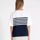 Holebrook Isabella Tee - Navy/White