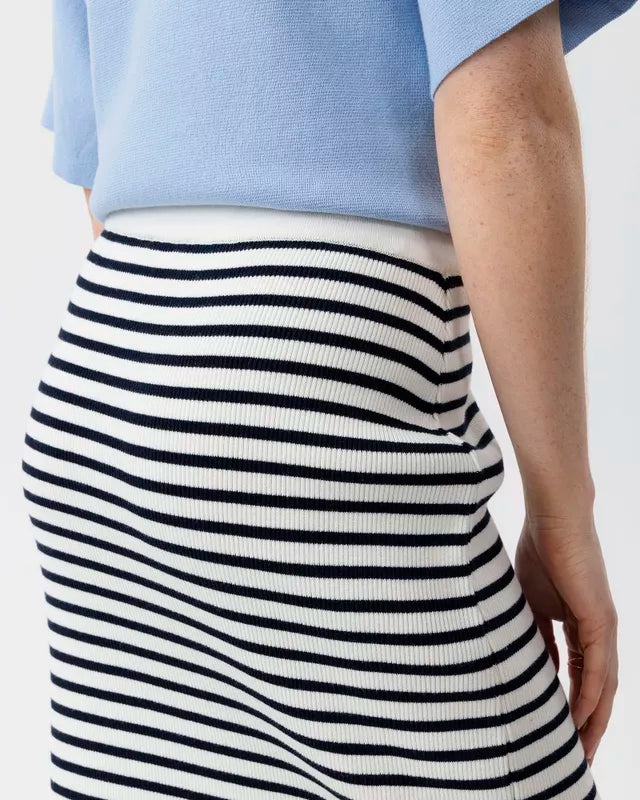 Holebrook Jasmine Skirt - Off White/Navy