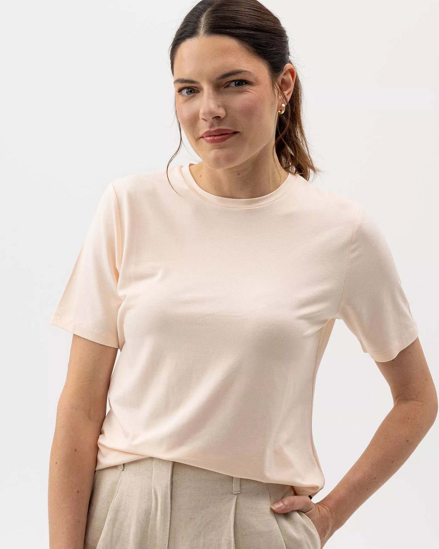 Holebrook Jennie Tee - Pale Peach
