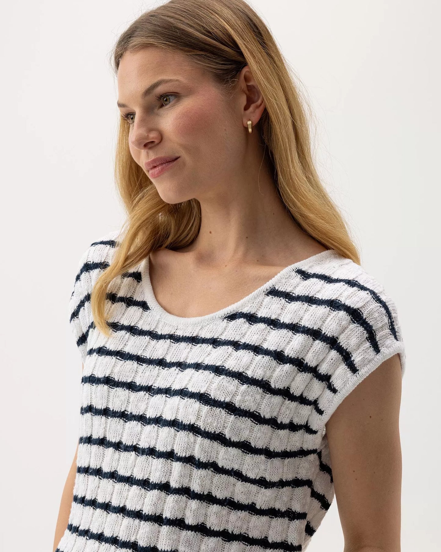 Holebrook Juni Capsleeve - White/Navy