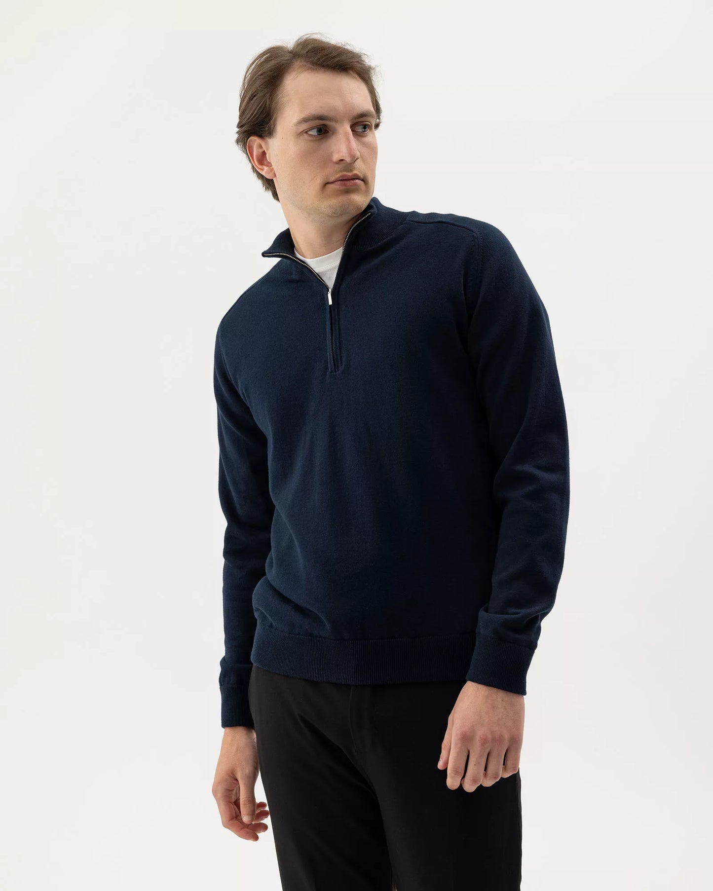 Holebrook Ludvig T-Neck Windproof - Navy