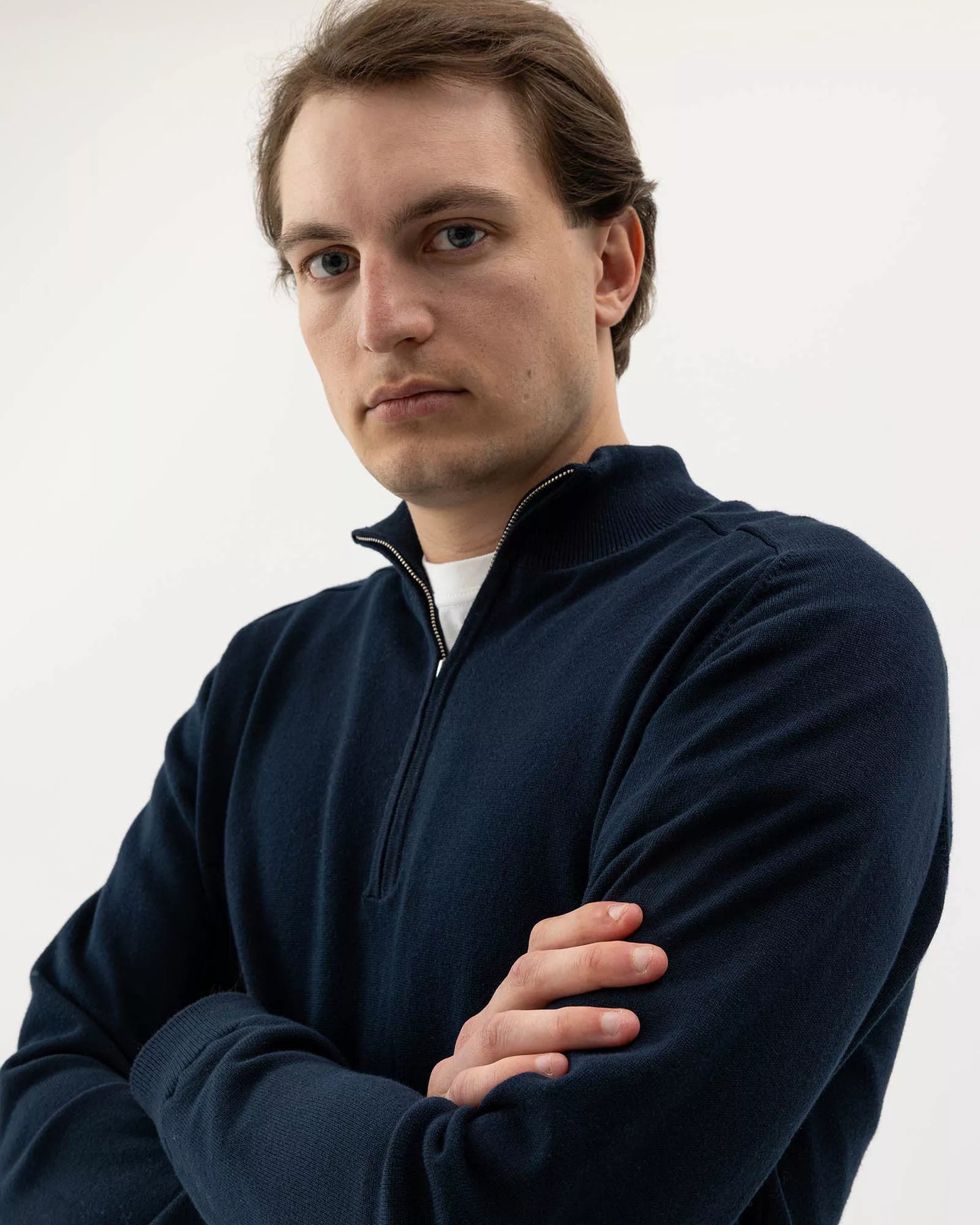 Holebrook Ludvig T-Neck Windproof - Navy